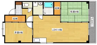 ハイネス吉信【2階】の間取り