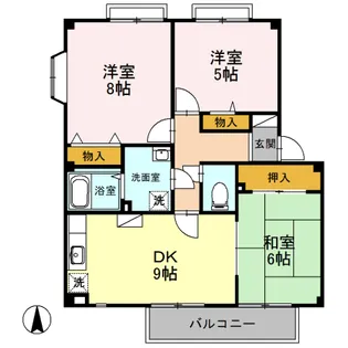 カルムハイツMB棟の間取り