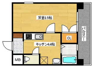 メルポート宇品神田【803号室】の間取り