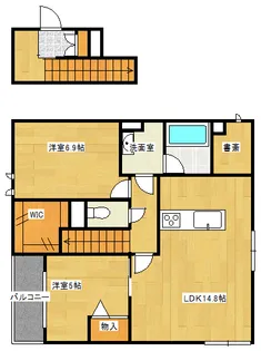 アウラ庚午北の間取り