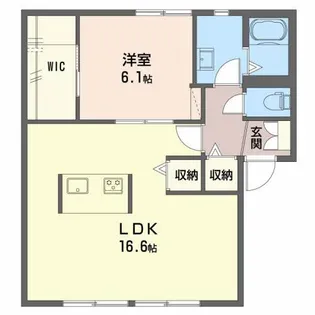 クレストハイム宮﨑【103号室】の間取り