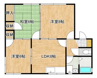 グレイスカンドウAの間取り
