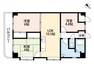 サンシャイン【6階】の間取り