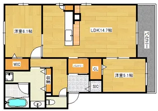 BellaVista東雲の間取り