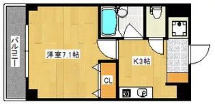 コンフォート天満川【3階】の間取り