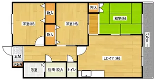 フェリスクラモトの間取り