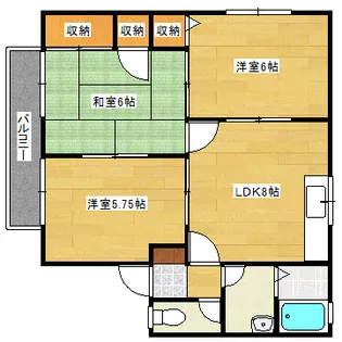 セジュール相田A棟【1階】の間取り