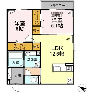 ラフィーグ古江東の間取り