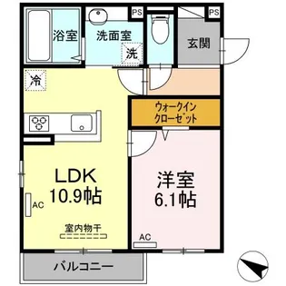 ラフィーグ古江東【2階】の間取り