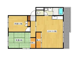 第2ビューハイツ【306号室】の間取り