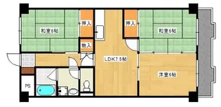 コーポ井口台【4階】の間取り
