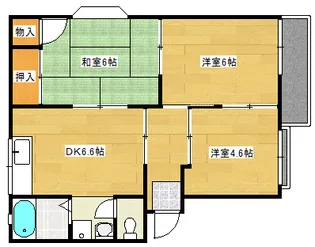 高崎ハイツA棟の間取り