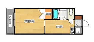 カサデソル己斐【408号室】の間取り