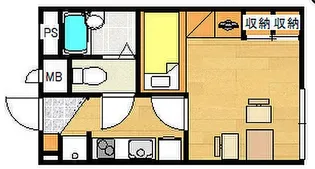 レオパレスクレール庚午【204号室】の間取り