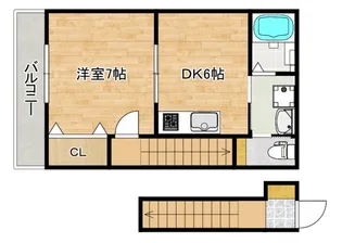 レユシール中山中町【2階】の間取り