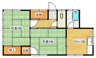 上本アパート東棟【1F号室】の間取り