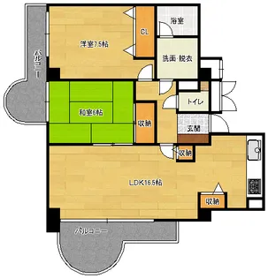 A.CITYタワーズイースト【3階】の間取り