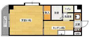 グランヴェルジェ中須2【5階】の間取り