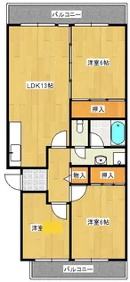 鈴が峰第5団地7号棟【1階】の間取り