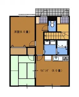 サニーヒル2【1階】の間取り