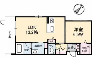 リアン古江【1階】の間取り