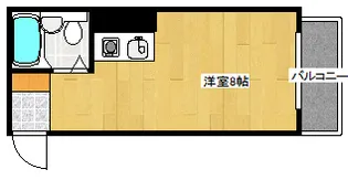 ポエム庚午【4階】の間取り