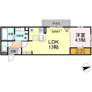 サニーサイド【1階】の間取り