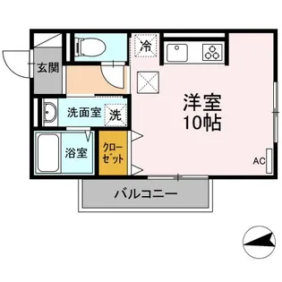 サニーサイド2【1階】の間取り