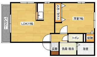 カーサドラシュレ【2階】の間取り
