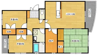 双葉ヒルズ比治山の間取り