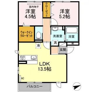 セレーノ舟入の間取り