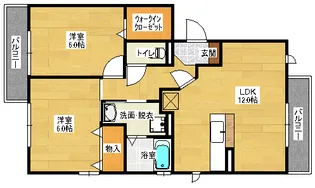 ピアドール今津【2階】の間取り