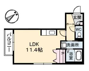 ベルヴュー段原の間取り