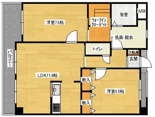 プリムローズ【4階】の間取り