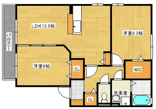 アルカディア【2階】の間取り