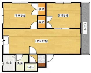 グレイス戸坂B棟【2階】の間取り