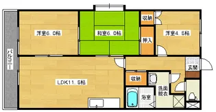メゾンドKセセラギ【2階】の間取り