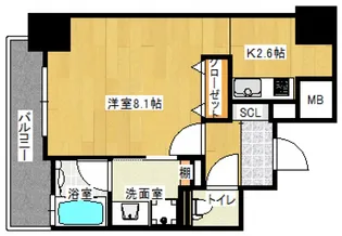 ラルステージ十日市【2階】の間取り