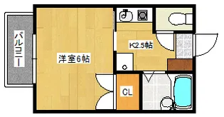パークハイツ西蟹屋【1階】の間取り