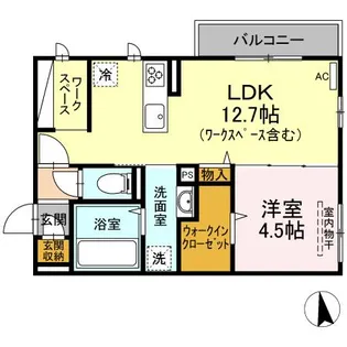 ハムステッドガーデン【2階】の間取り