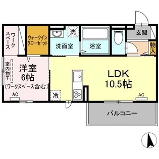 ハムステッドガーデン【2階】の間取り