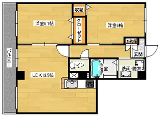 フォブール相田【3階】の間取り
