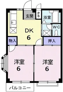 エルディム古谷の間取り