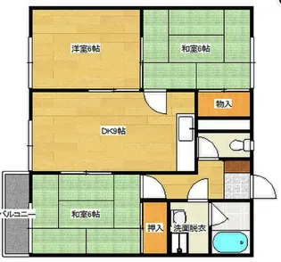 サンパレス温品【1階】の間取り