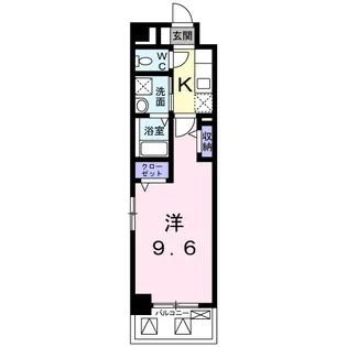 7THFLAG己斐本町【2階】の間取り