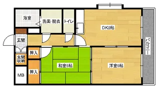 シャインハウスD棟【1階】の間取り