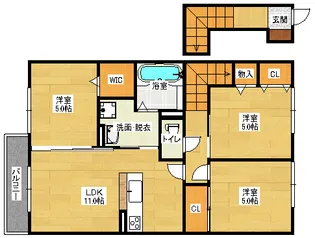 ラクスナカヤ【2階】の間取り