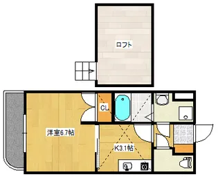 エンバシーコート【3階】の間取り