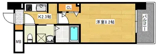 S-RESIDENCE宇品海岸【10階】の間取り