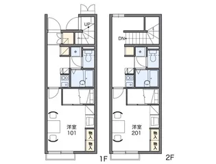 レオパレス和T&R【205号室】の間取り